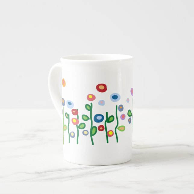 Taza De Porcelana Hermosas joyas de arte brillante (Izquierda)