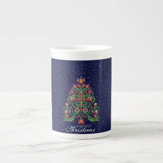 Taza De Porcelana Hermosos Navidades Folk Matyo Kalocsa