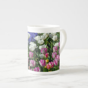Taza De Porcelana Hermosos tulipanes de primavera