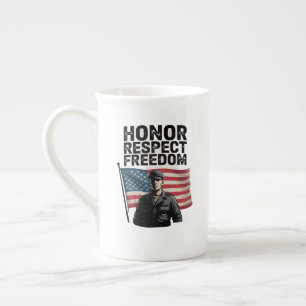Taza De Porcelana Héroes Veterano Día Diseño Patriótico