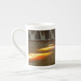 Taza De Porcelana Hojas de tabernáculo y luz - Viñedo de Martha