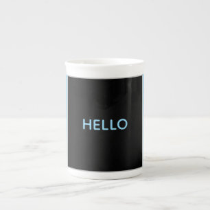 Taza De Porcelana Hola