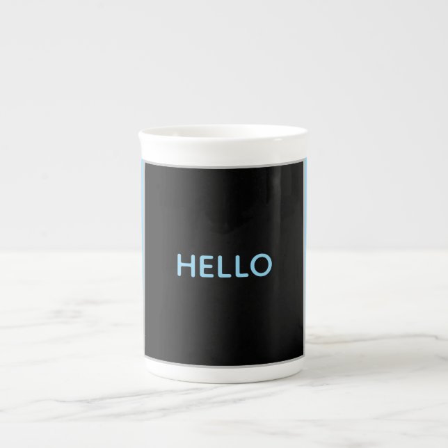 Taza De Porcelana Hola (Frente)