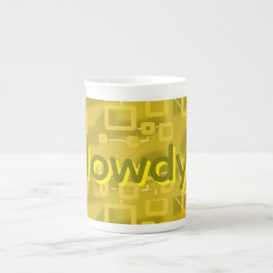 Taza De Porcelana Hola Geométrico