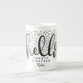 TAZA DE PORCELANA HOLA NIEVE