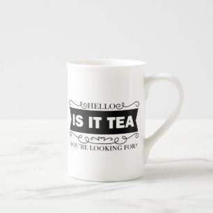 Taza De Porcelana Hola, Tea, buscas una parodia divertida