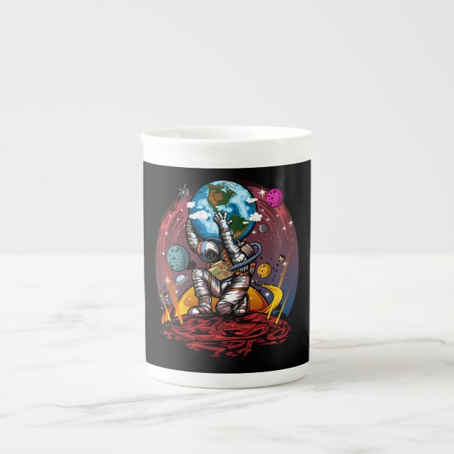 Taza De Porcelana Hombre del espacio de Atlas (Frente)