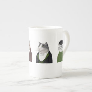 Taza De Porcelana HOMBRES CATS Bone China Mug