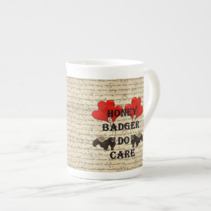 Taza De Porcelana Hone badger do care