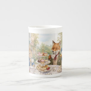 Taza De Porcelana Hora del té clásico de conejo pato zorro