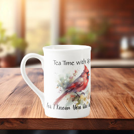 Taza De Porcelana Hora del Té Contigo Porque Sé Que Estás Cerca Mode