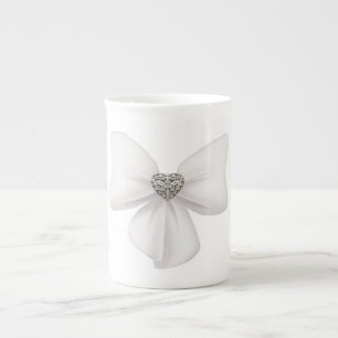 Taza De Porcelana Hueso blanco chino