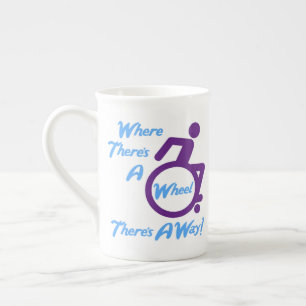 Taza De Porcelana Hueso China Mug - Donde hay una rueda