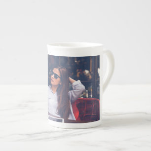 Taza De Porcelana Hueso, China, taza, blanco, imagen, diseño