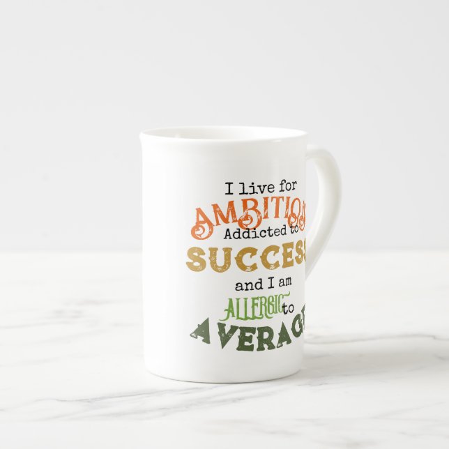 Taza De Porcelana Hueso de ambición China Mug (Derecha)