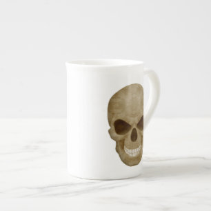 Taza De Porcelana Hueso de calavera de camuflaje China Mug