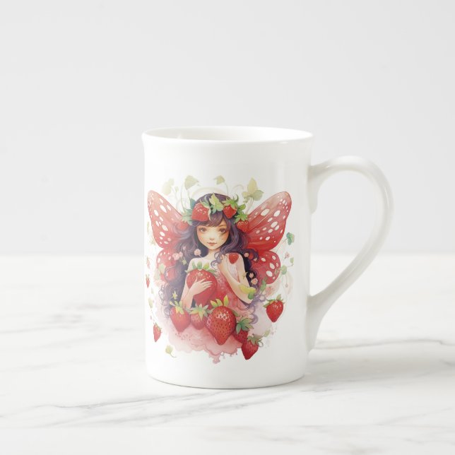 Taza De Porcelana Hueso de fresa de hulla de China Mug (Derecha)