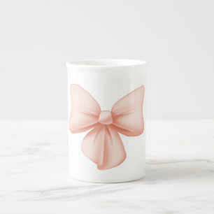 Taza De Porcelana Hueso de oso rosa chino Mug