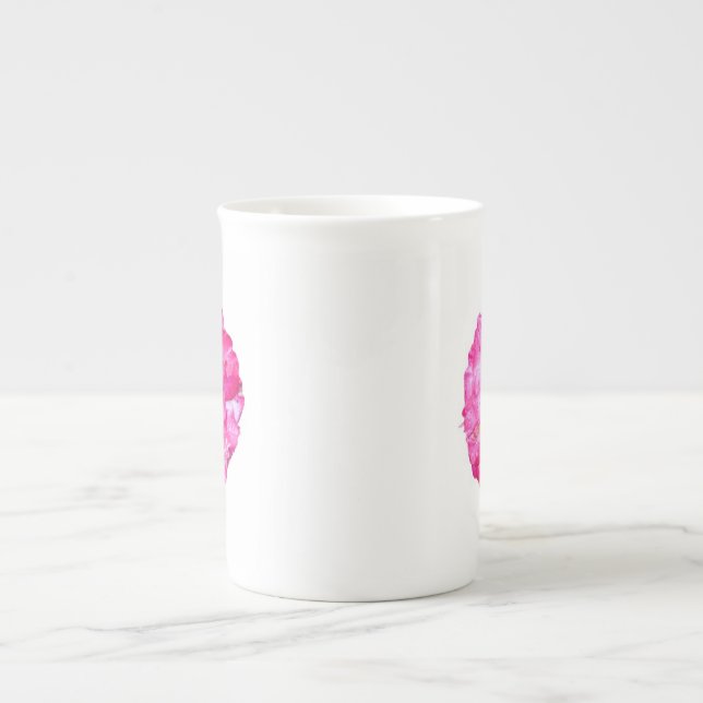 Taza De Porcelana Hueso rosa caliente China Mug (Frente)