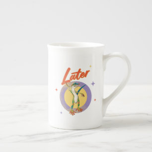 Taza De Porcelana Humor de Día Perezoso Gecko Retro