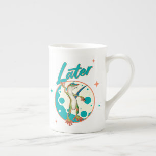 Taza De Porcelana Humor divertido de geco más tarde Procrastinación