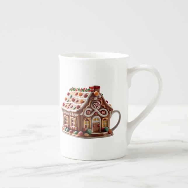 Taza De Porcelana Humor divertido moderno de moda Feliz Navidad (Derecha)
