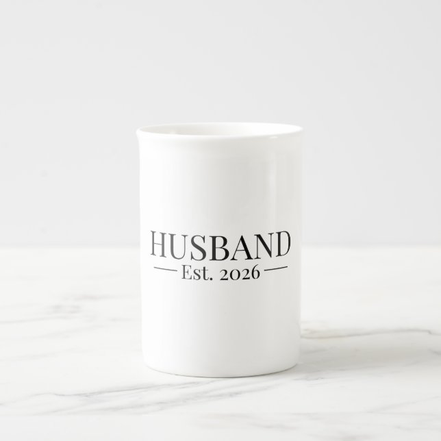 Taza De Porcelana Husband Established 2026 (Frente)