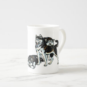 Taza De Porcelana husky siberiano