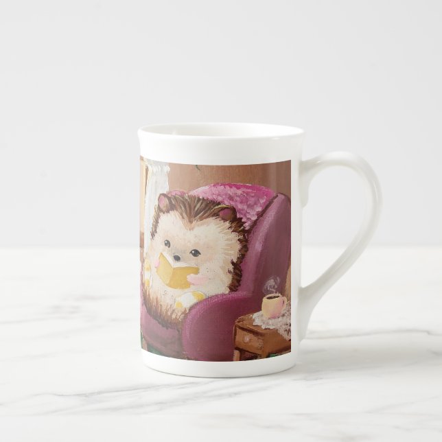 Taza De Porcelana Hygge Hedgehog (Derecha)