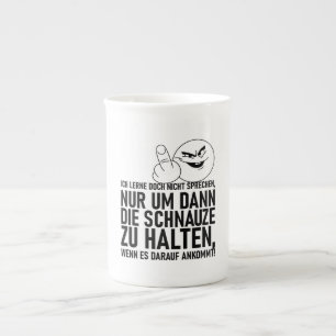 TAZA DE PORCELANA ICH LERNE DOCH NICHT SPRECHEN