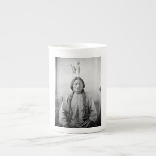 Taza De Porcelana Icono Americano Nativo: Líder Lakota Sitting Bull