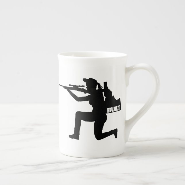 Taza De Porcelana Idaho Huntress Bone China Mug (Derecha)