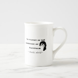 Taza De Porcelana Idioma del Facepalm
