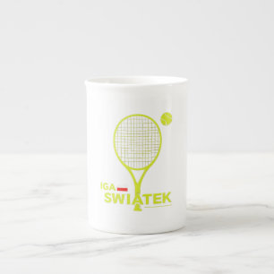 Taza De Porcelana Iga Swiatek, tenista, cabra, campeón