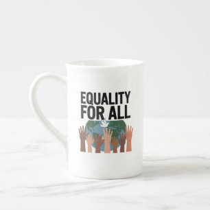 Taza De Porcelana Igualdad Para Todos – Día de los Derechos Humanos