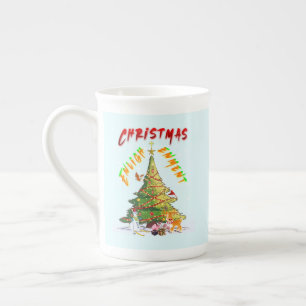 Taza De Porcelana Ilustración de navidades