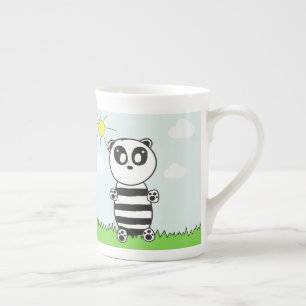 Taza De Porcelana Ilustración de Panda Adorable