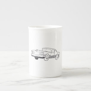 Taza De Porcelana ilustracion del vehículo