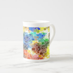 Taza De Porcelana Ilustraciones flotantes festivas del bloque