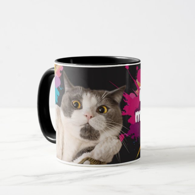 Taza de Porcelana imagen de tu mejor amigo peludo  (Anverso izquierdo)