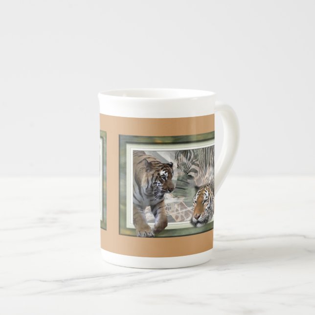 Taza De Porcelana Impresión de la jungla primitiva (Derecha)