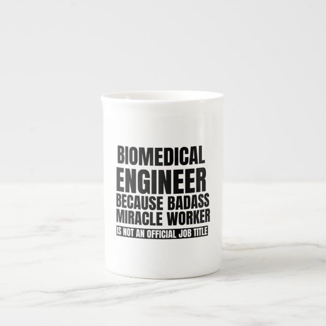 Taza De Porcelana Ingeniero biomédico porque obrero del milagro del  (Frente)