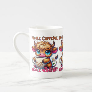 Taza De Porcelana Inhala Cafeína Exhala Negatividad 