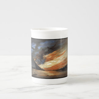Taza De Porcelana Insignia de la Guerra Civil Rebelde contra el fueg