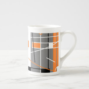 Taza De Porcelana Inspiración geométrica Funky mug