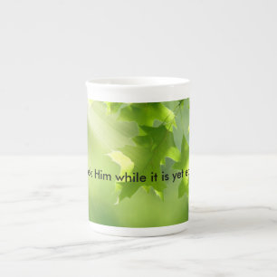Taza De Porcelana inspiración y amor de la mañana