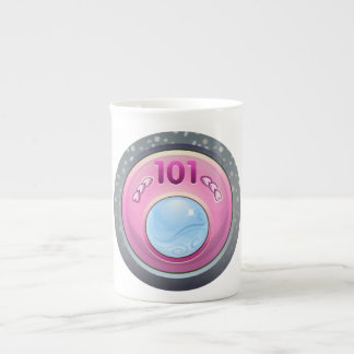 Taza De Porcelana Interferencia: perro de la armonía del logro