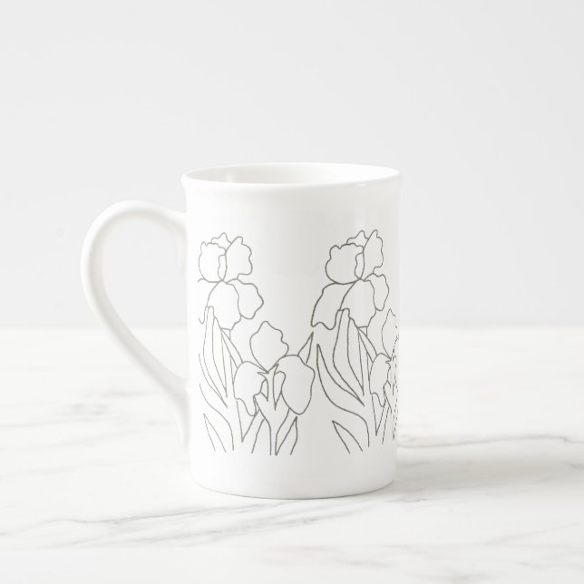 Taza De Porcelana Iris (Izquierda)