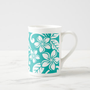 TAZA DE PORCELANA ISLAND PLUMERIA (TURQUÍA)