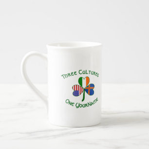 Taza De Porcelana Islas Åland Irlanda EE. UU. Trébol Personalizado 